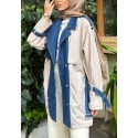 196624 BLUE HIJAB COAT