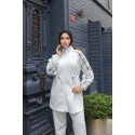 196645 WHITE HIJAB Tracksuit Team