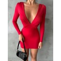 196912 ROT KLEID Tauchstoff