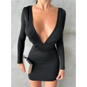 196913 SCHWARZ KLEID Tauchstoff