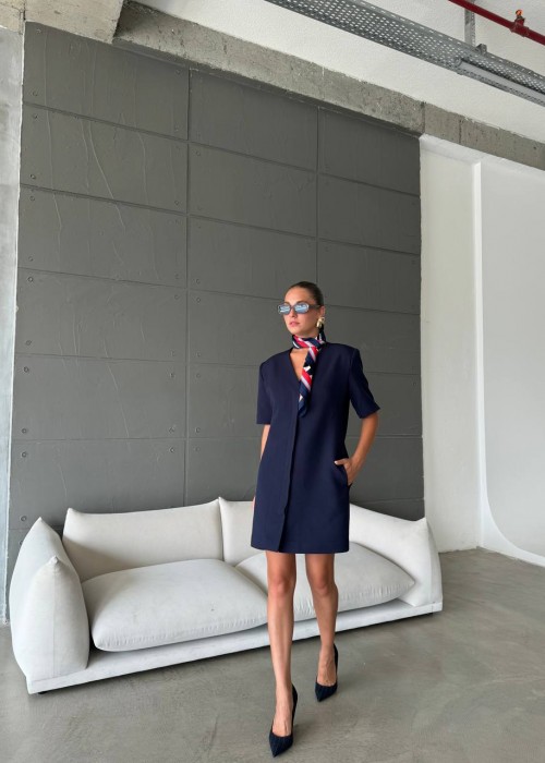 197135 NAVY BLAU KLEID