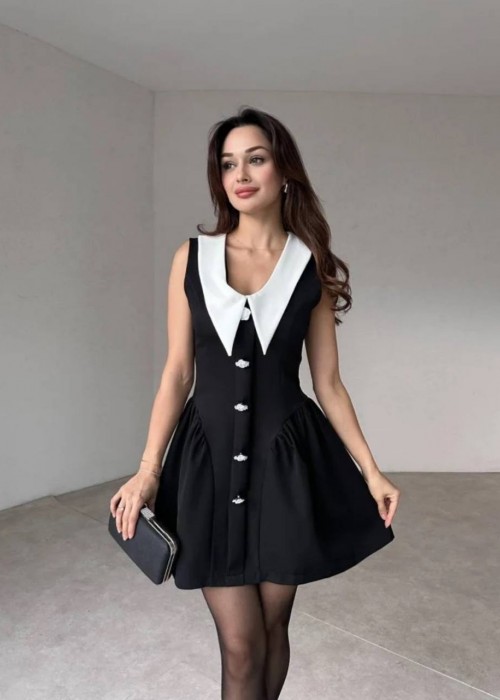 197181 SCHWARZ KLEID