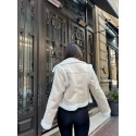 197525 CREAM COAT Lamb fur