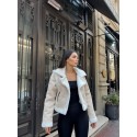 197525 CREAM COAT Lamb fur