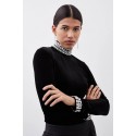 197527 BLACK COCKTAİL DRESS BLOUSE