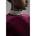 197528 BORDO COCKRAİLKLEİD BLUSE