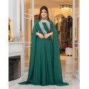 197860 GREEN COCKTAİL DRESS