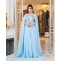 197861 BLUE COCKTAİL DRESS