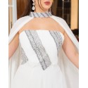 197867 Ecru color COCKTAİL DRESS