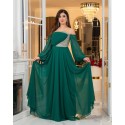 198184 GREEN COCKTAİL DRESS