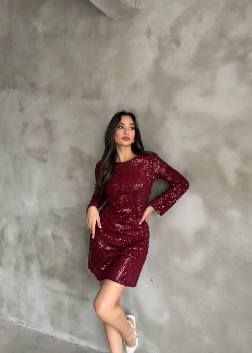198302 BORDO ELBİSE
