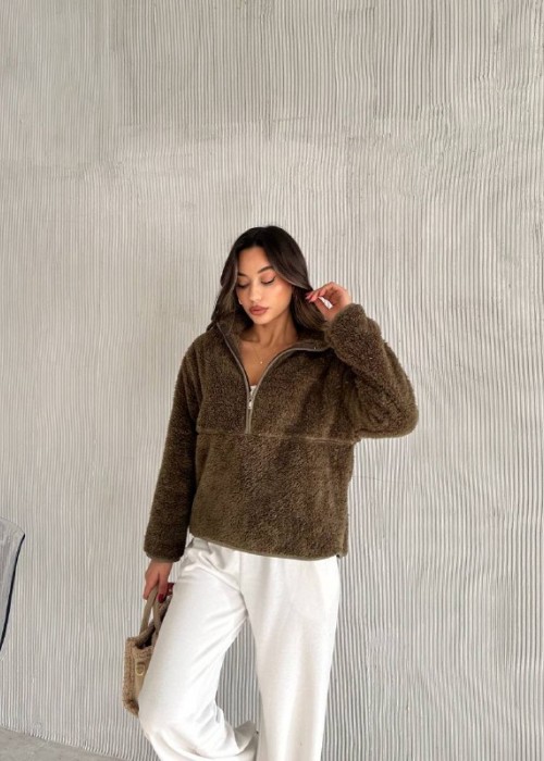 198444 KAHVE SWEAT WELSOFT PELUŞ