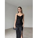 198570 BLACK COCKTAİL DRESS Stamp