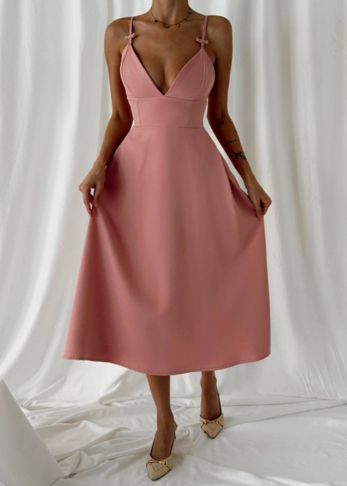 198598 PEMBE ELBİSE