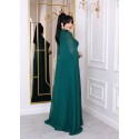 198602 GREEN COCKTAİL DRESS