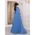 198606 BLUE COCKTAİL DRESS