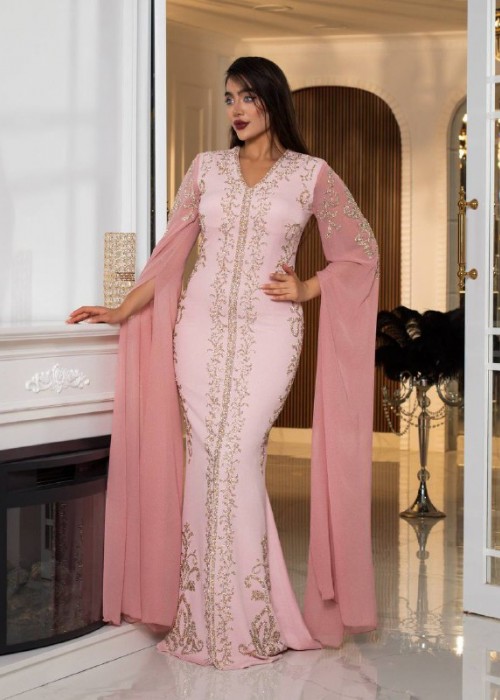 198624 PINK COCKTAİL DRESS
