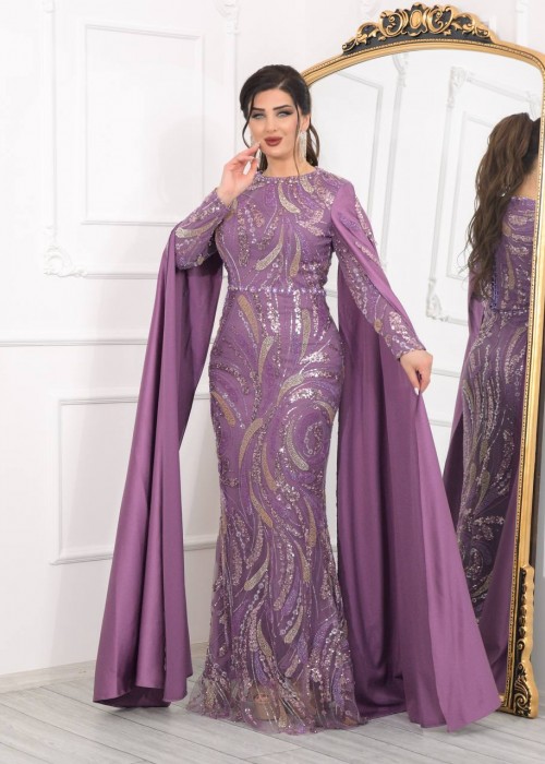 198627 COLORED COCKTAİL DRESS