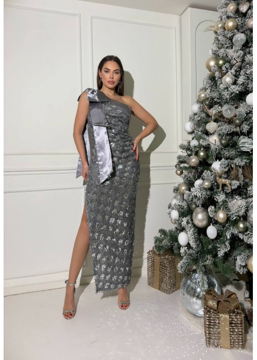 198788 SILVER COCKTAİL DRESS