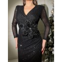 198796 BLACK COCKTAİL DRESS
