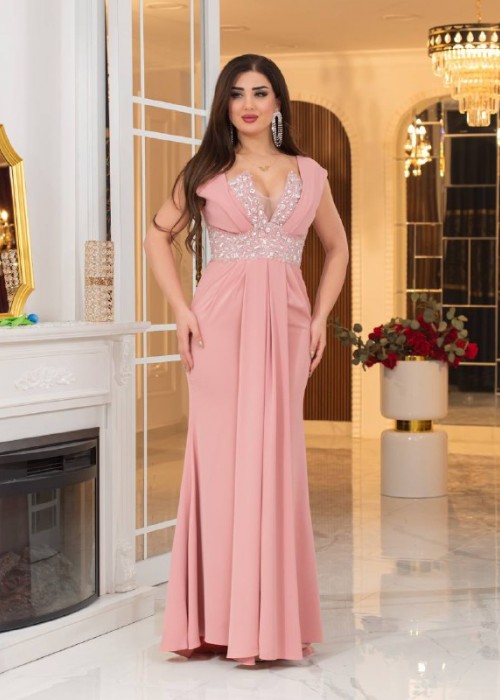 198919 PINK COCKTAİL DRESS