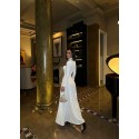 198974 ECRU DRESS SANDY FABRİC