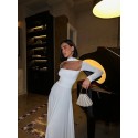 198974 ECRU DRESS SANDY FABRİC