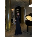 198975 BLACK DRESS SANDY FABRİC