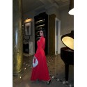 198976 ROT KLEID Sandstrahl
