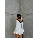 199105 ECRU DRESS SCUBA FABRIC