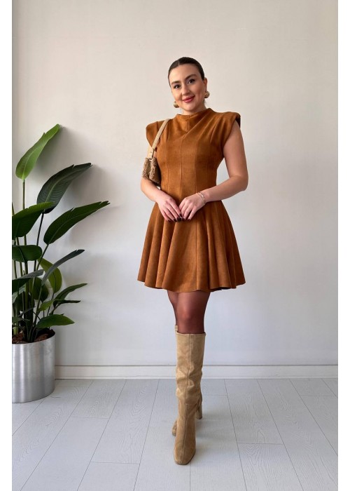 199123 ZIMT KLEID Wildleder