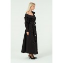 199333 SCHWARZ KLEID BAUMWOLLE