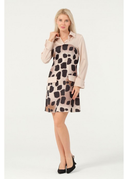 199337 SAHNE KLEID SATINSTOFF