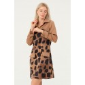 199338 LEOPARD KLEID SATINSTOFF