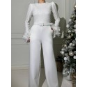 199352 ECRU COCKTAİL DRESS SUİT