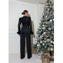 199353 SCHWARZ COCKRAİLKLEİD DAMENANZUG