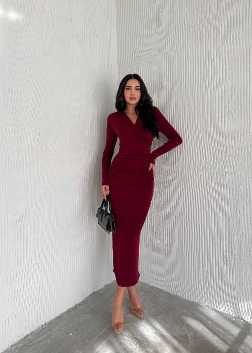 199392 BORDO KLEID