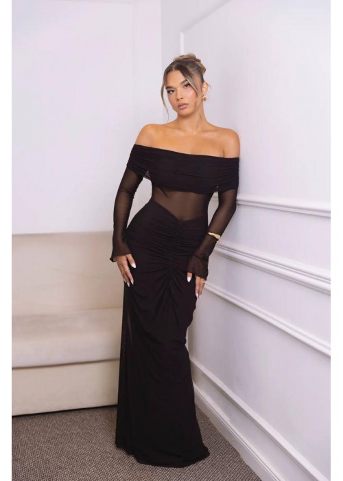 199425 SCHWARZ KLEID Futterkleid.
