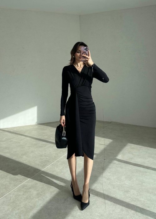 199519 SCHWARZ KLEID Sandstrahl