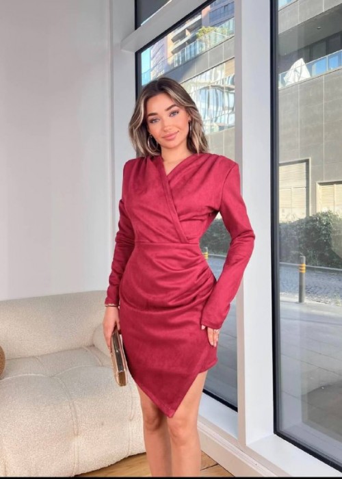 199521 ROT KLEID SAMT