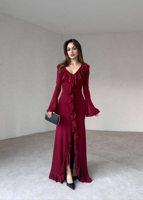 199526 BORDO KLEID Sandstrahl