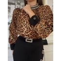 199531 LEOPARD COCKTAİL DRESS