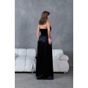 199677 SCHWARZ COCKRAİLKLEİD SAMT