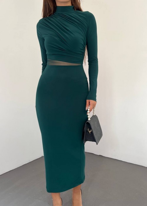 199792 GRÜN KLEID Sandstrahl