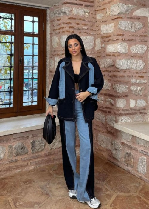 200123 GARNİLİ TAKIM DENİM
