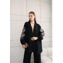 200169 SCHWARZ JACKE KIMONO