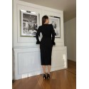 200313 BLACK COCKTAİL DRESS