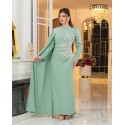 200458 GREEN COCKTAİL DRESS