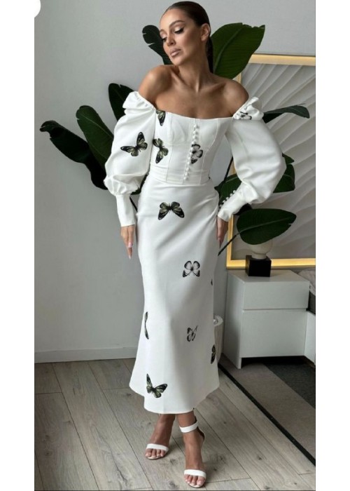 200751 ecru KLEID JESSICA STOFF