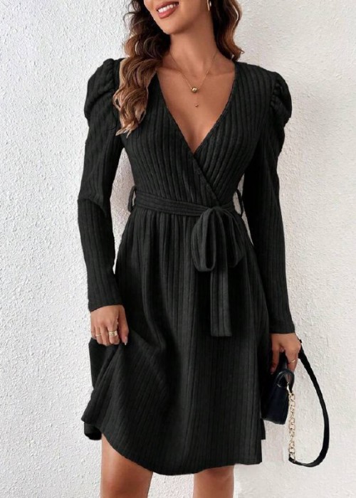 200951 SCHWARZ KLEID CASHCORSE STOFF